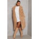 Camel Teddy Bear Borg Coat