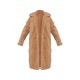 Camel Teddy Bear Borg Coat