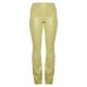 Olive Faux Leather High Waisted Flared Pants