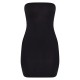 Black Jersey Bandeau Bodycon Dress