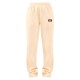 PRETTYLITTLETHING Cream Logo Badge Detail Straight Leg Sweatpants