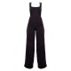 Black Woven Cut Out Bow Detail Jumpsuit