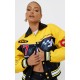 PRETTYLITTLETHING Yellow Faux Leather Motocross Racer Bomber Jacket