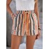 Striped Drawstring Waist Shorts, Vacation Style Pockets Shorts For Spring & Summer, Women’s Clothing – PRYCUS MITCHELL INC