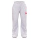 Grey Marl Cherry Print Oversized Wide Leg Sweatpants