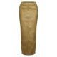 Premium Olive Washed Faux Leather Maxi Skirt