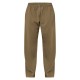 Olive Washed Rib Panel Wide Leg Sweatpants