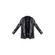 Black Longline Lapel Detail Faux Leather Blazer