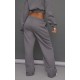 Petite Steel Blue Wide Leg Seam Detailed Sweatpants