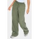 Petite Green Peach Skin Wide Leg Cargo Pants