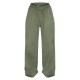 Petite Green Peach Skin Wide Leg Cargo Pants