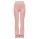 PRETTYLITTLETHING Light Pink Printed Flared Pants