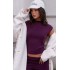 Burgundy Premium Soft Touch Boatneck Longline Top