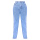 Plus Light Wash Split Hem Jeans