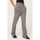 PRETTYLITTLETHING Charcoal Grey Logo Badge Straight Leg Sweatpants