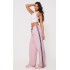 Pink Shell Side Stripe Detail Wide Leg Pants