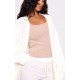 Cream Chunky Knit Slouchy Cardigan