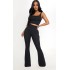 Shape Black Ribbed Flared Pants