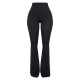 Shape Black Ribbed Flared Pants