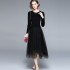 Gauze splice sweater fashion autumn dress for women – PRYCUS MITCHELL INC