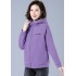 Purple spring and autumn hoodie hooded coat for women – PRYCUS MITCHELL INC