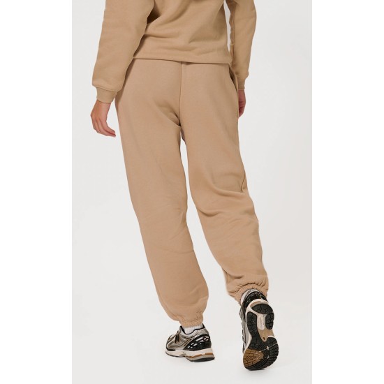 PRETTYLITTLETHING Logo Sand Est 2012 Cuffed Sweatpants