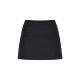 Tall Black Tailored A-line Mini Skirt