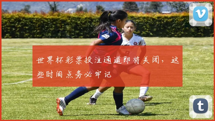 世界杯彩票投注通道即将关闭,这些时间点务必牢记