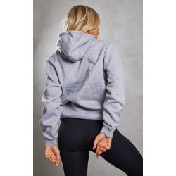 Grey Marl Oversized Sweat Hoodie